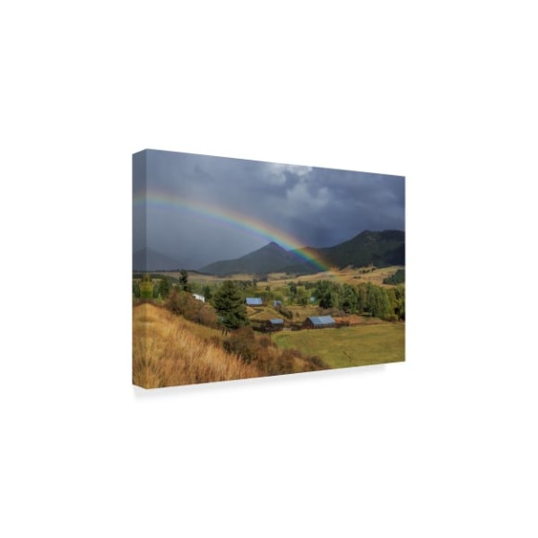 Galloimages Online 'Montana Farm Rainbow' Canvas Art,12x19